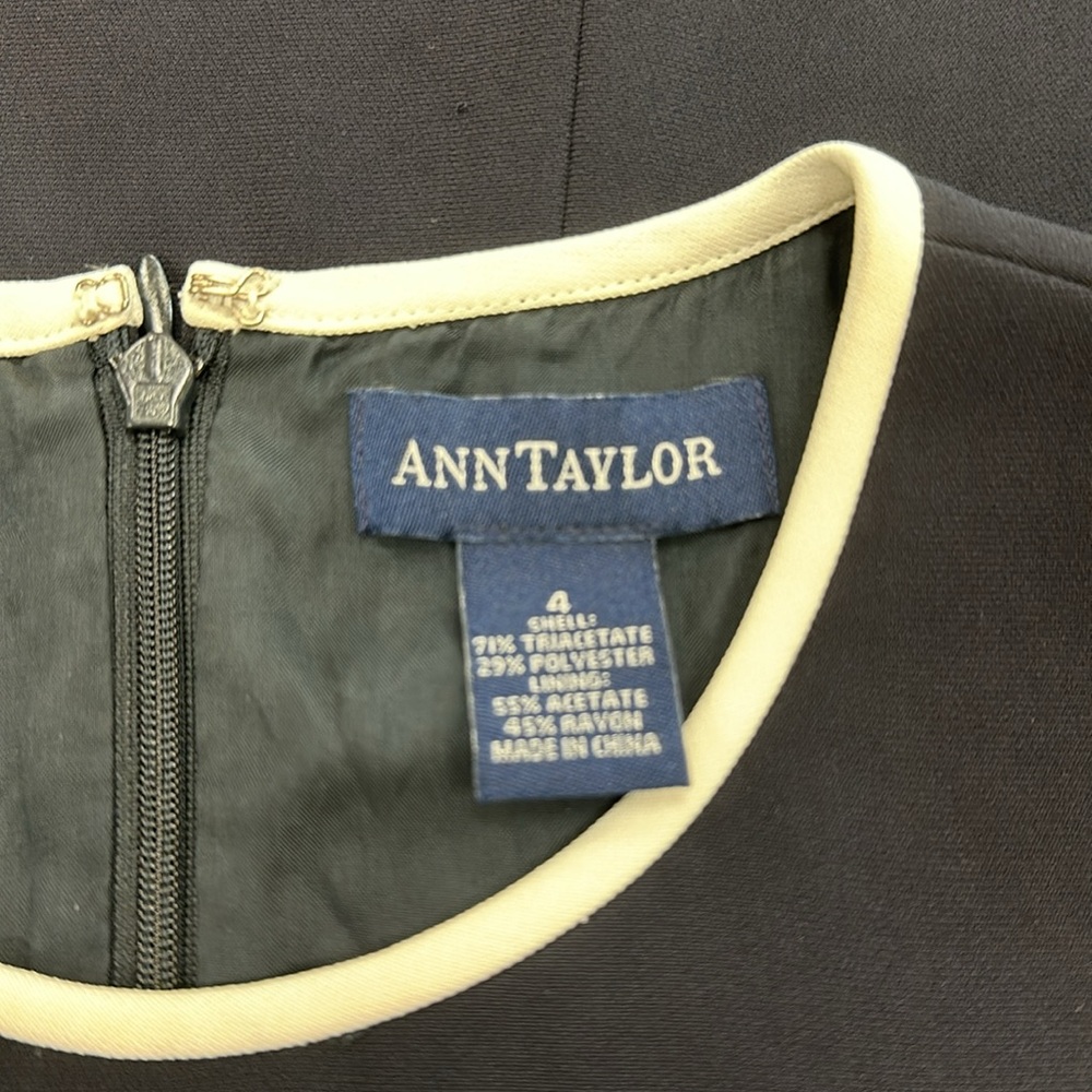 ANN TAYLOR Classic Black dress size 4 - Picture 5 of 5